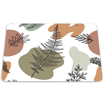Bonamaison , Rechthoek digitaal bedrukte muismat, antislip onderkant, voor kantoor en thuis, afmetingen: 22x18 cm Bonamaison , Rechthoek digitaal bedrukte muismat, antislip onderkant, voor kantoor en thuis, afmetingen: 22x18 cm