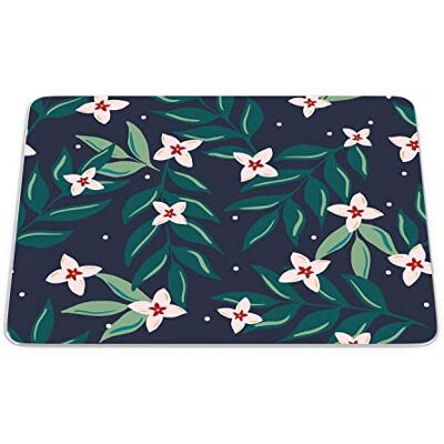 Bonamaison , Rechthoek digitaal bedrukte muismat, antislip onderkant, voor kantoor en thuis, afmetingen: 22x18 cm Bonamaison , Rechthoek digitaal bedrukte muismat, antislip onderkant, voor kantoor en thuis, afmetingen: 22x18 cm