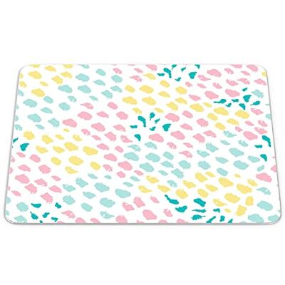 Bonamaison , Rechthoek digitaal bedrukte muismat, antislip onderkant, voor kantoor en thuis, afmetingen: 22x18 cm Bonamaison , Rechthoek digitaal bedrukte muismat, antislip onderkant, voor kantoor en thuis, afmetingen: 22x18 cm