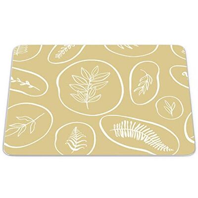 Bonamaison , Rechthoek digitaal bedrukte muismat, antislip onderkant, voor kantoor en thuis, afmetingen: 22x18 cm Bonamaison , Rechthoek digitaal bedrukte muismat, antislip onderkant, voor kantoor en thuis, afmetingen: 22x18 cm