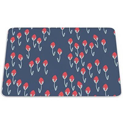 Bonamaison , Rechthoek digitaal bedrukte muismat, antislip onderkant, voor kantoor en thuis, afmetingen: 22x18 cm Bonamaison , Rechthoek digitaal bedrukte muismat, antislip onderkant, voor kantoor en thuis, afmetingen: 22x18 cm