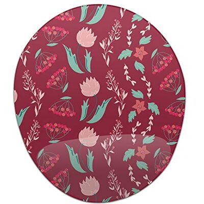 Bonamaison , Ergonomische muismat met polssteun, digitale bedrukte muismat anti-speekselproblemen, antislip onderkant, voor kantoor en thuis, afmetingen: 20x23 cm Bonamaison , Ergonomische muismat met polssteun, digitale bedrukte muismat anti-speekselproblemen, antislip onderkant, voor kantoor en thuis, afmetingen: 20x23 cm