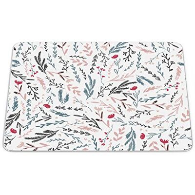 Bonamaison , Rechthoek digitaal bedrukte muismat, antislip onderkant, voor kantoor en thuis, afmetingen: 22x18 cm Bonamaison , Rechthoek digitaal bedrukte muismat, antislip onderkant, voor kantoor en thuis, afmetingen: 22x18 cm