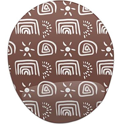 Bonamaison , Ergonomische muismat met polssteun, digitaal bedrukte muismat tegen schede problemen, antislip onderkant, voor kantoor en thuis, afmetingen: 20 x 23 cm Bonamaison , Ergonomische muismat met polssteun, digitaal bedrukte muismat tegen schede problemen, antislip onderkant, voor kantoor en thuis, afmetingen: 20 x 23 cm
