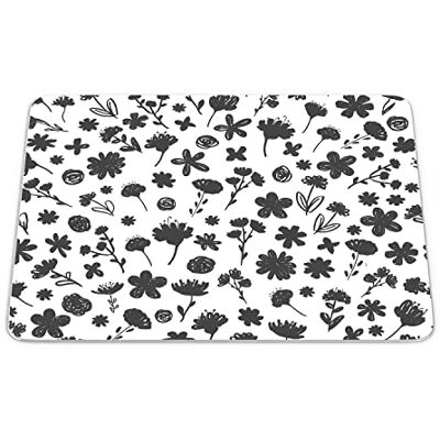 Bonamaison , Rechthoek digitaal bedrukte muismat, antislip onderkant, voor kantoor en thuis, afmetingen: 22x18 cm Bonamaison , Rechthoek digitaal bedrukte muismat, antislip onderkant, voor kantoor en thuis, afmetingen: 22x18 cm