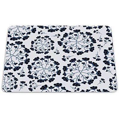 Bonamaison , Rechthoek digitaal bedrukte muismat, antislip onderkant, voor kantoor en thuis, afmetingen: 22x18 cm Bonamaison , Rechthoek digitaal bedrukte muismat, antislip onderkant, voor kantoor en thuis, afmetingen: 22x18 cm