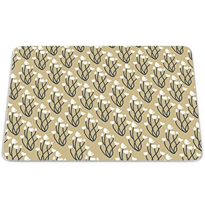 Bonamaison , Rechthoek digitaal bedrukte muismat, antislip onderkant, voor kantoor en thuis, afmetingen: 22x18 cm Bonamaison , Rechthoek digitaal bedrukte muismat, antislip onderkant, voor kantoor en thuis, afmetingen: 22x18 cm