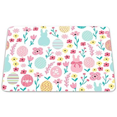Bonamaison , Rechthoek digitaal bedrukte muismat, antislip onderkant, voor kantoor en thuis, afmetingen: 22x18 cm Bonamaison , Rechthoek digitaal bedrukte muismat, antislip onderkant, voor kantoor en thuis, afmetingen: 22x18 cm