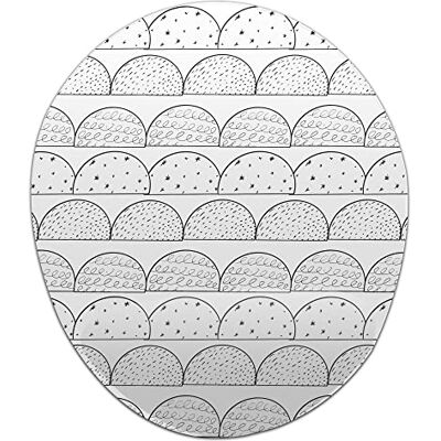 Bonamaison , Ergonomische muismat met polssteun, digitaal bedrukte muismat tegen schede problemen, antislip onderkant, voor kantoor en thuis, afmetingen: 20 x 23 cm Bonamaison , Ergonomische muismat met polssteun, digitaal bedrukte muismat tegen schede problemen, antislip onderkant, voor kantoor en thuis, afmetingen: 20 x 23 cm