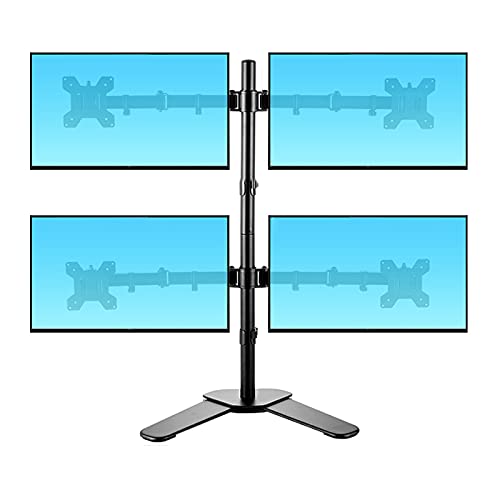 QTBH Monitorstandaard arm Desktop Monitor Stand 15.7 inch Verstelbare hoogte, 360 ° rotatie, kantelbare Dual Monitor Desk Mount Monitor Stand met GROMET Montagebasis Monitorstandaard (Style : D)