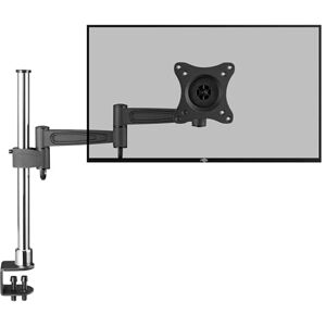 RICOO TS2111, monitorstandaard, zwenkbaar, kantelbaar, 13-30 inch (33-76 cm), bureautafelbeugel, standaard, VESA 100x100, zilver zwart RICOO TS2111, monitorstandaard, zwenkbaar, kantelbaar, 13-30 inch (33-76 cm), bureautafelbeugel, standaard, VESA 100x100, zilver zwart