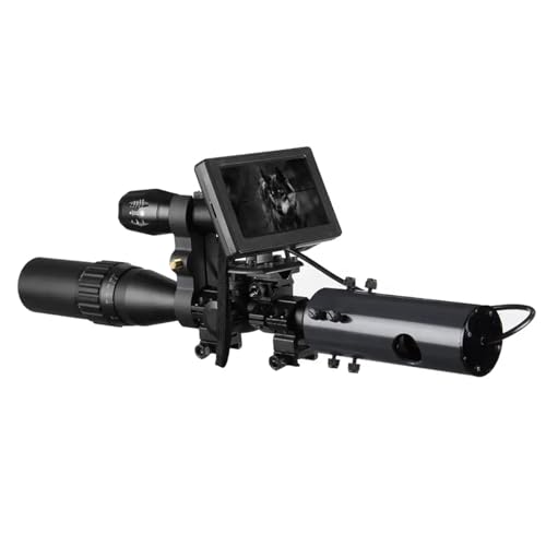 SUZLAZYR 850 nm infrarood digitale LED IR Nachtkijker Camera's Nachtkijker met 4,3 inch scherm voor buitenjachtapparaat