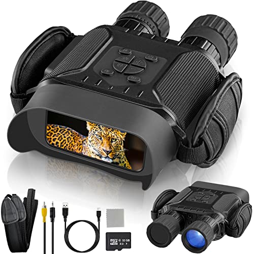 Dowesyeen Nachtzichtapparaat, digitale verrekijker met nachtzicht, 4 inch tft lcd nachtzichtapparaat, jachthulpapparaat, 1280p video
