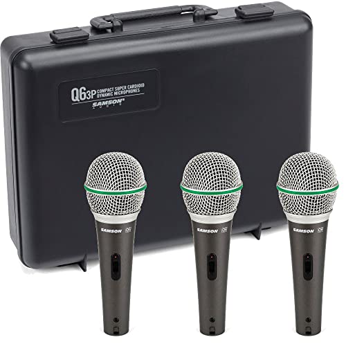 Samson Q6 3 Pack Dynamische microfoons