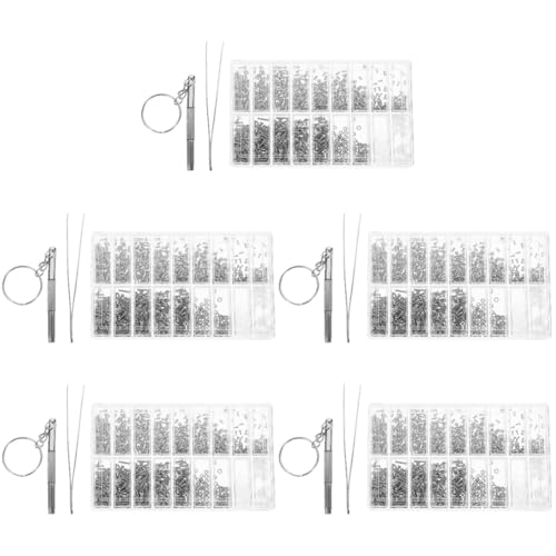 Healeved 5 Sets gereedschap voor het repareren van brillen elektronica reparatieset elektronische reparatieset lenzenvloeistof reparatieset met reparatieset voor brillenglazen