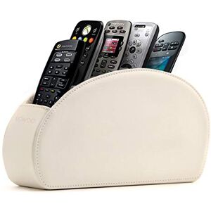 Londo houder voor Afstandsbediening 5 Vakken, Ruimte voor DVD, Blu-Ray, TV, Roku of Apple TV-afstandsbedieningen PU-leer met Suède Voering Slank en Compact Londo houder voor Afstandsbediening 5 Vakken, Ruimte voor DVD, Blu-Ray, TV, Roku of Apple TV-afstandsbedieningen PU-leer met Suède Voering Slank en Compact