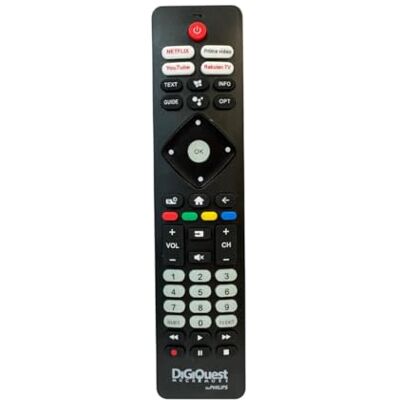 Digiquest - Universele Philips TV Afstandsbediening - Fluorescerende Knoppen Digiquest - Universele Philips TV Afstandsbediening - Fluorescerende Knoppen