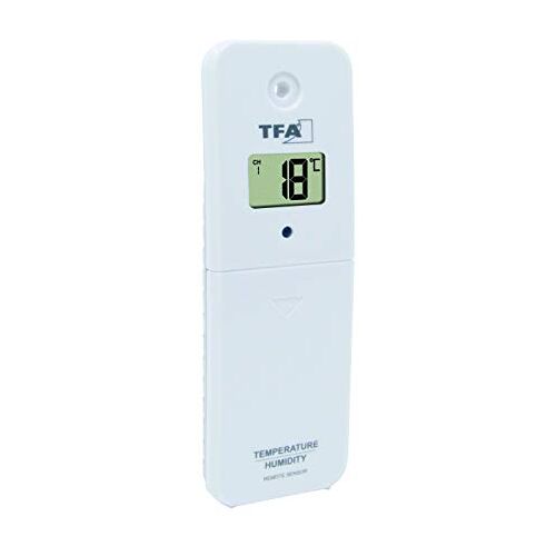 TFA Dostmann 30.3239.02 Thermo-hygro-zender voor de draadloze zwembadthermometer Marbella, met display