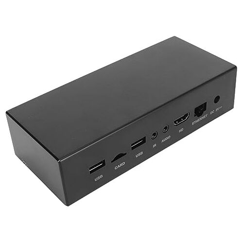 dsheng Mediaspeler, USB 2.0 2,4/5,8 GHz WiFi 4K Digitale Mediaspeler 100‑240 V voor Monitor (EU-stekker)