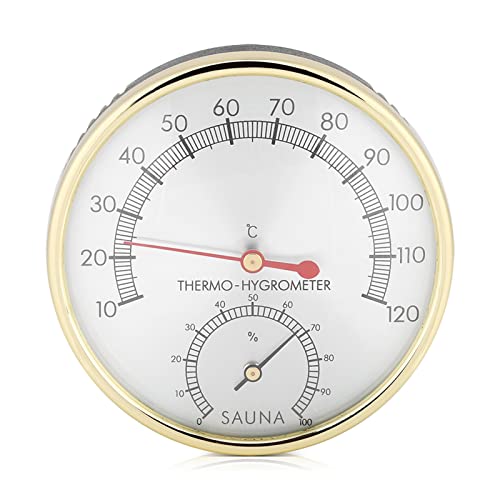 FTVOGUE Metalen Dial Sauna, Thermometers Outdoor Thermometers Thermometer Hygrometer Indoor Hygro-thermometer Weerthermometer