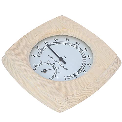 Atyhao Houten thermo-hygrometer-thermometer Hygrometer voor badkamer-sauna-accessoire Binnenthermometers