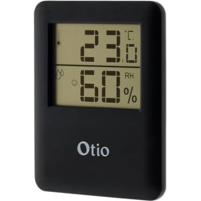 Otio Digitale Binnen-Thermometer - Hygrometer - Zwart Otio Digitale Binnen-Thermometer - Hygrometer - Zwart
