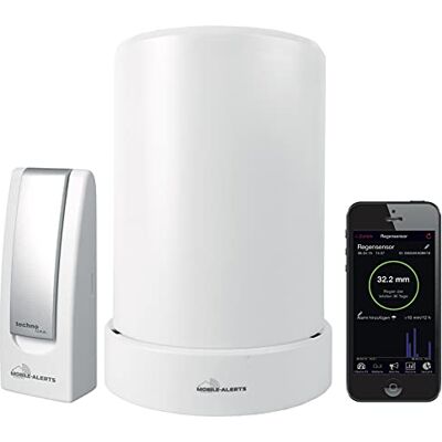 techno line MA 10040 Regenmesser Komplett-Set, Gateway und Funk-Regensensor mit kostenloser App für das Smartphone, weiß techno line MA 10040 Regenmesser Komplett-Set, Gateway und Funk-Regensensor mit kostenloser App für das Smartphone, weiß