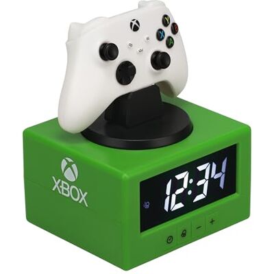 Paladone Xbox-controller digitale wekker met nachtlichtfunctie, officieel gelicentieerde gaming- en slaapkamerinrichting voor kinderen, volwassenen, jongens, mannen, geschenken voor gamers Paladone Xbox-controller digitale wekker met nachtlichtfunctie, officieel gelicentieerde gaming- en slaapkamerinrichting voor kinderen, volwassenen, jongens, mannen, geschenken voor gamers