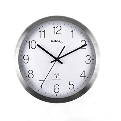 techno line Funkwanduhr WT 8910, Metallrahmen, Ø 30cm techno line Funkwanduhr WT 8910, Metallrahmen, Ø 30cm