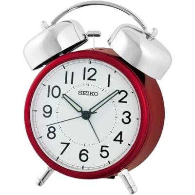 Seiko Clocks wekker rood metallic Seiko Clocks wekker rood metallic