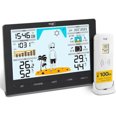 TFA Dostmann - Draadloze Weerstation - Voorspellingen & Temperatuur TFA Dostmann - Draadloze Weerstation - Voorspellingen & Temperatuur