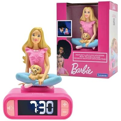 Lexibook , Barbie, Nachtlampje wekker, Geluiden en Melodieën, LCD Backlit scherm, Lichtgevend, Snooze, Roze, RL800BBLXB Lexibook , Barbie, Nachtlampje wekker, Geluiden en Melodieën, LCD Backlit scherm, Lichtgevend, Snooze, Roze, RL800BBLXB