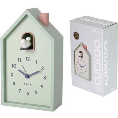Fisura Huisje Koekoek Alarm Klok - Mint Fisura Huisje Koekoek Alarm Klok - Mint