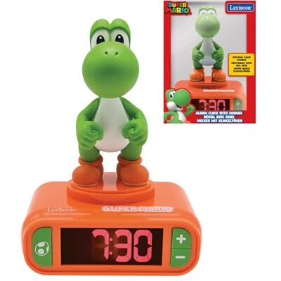Lexibook , Super Mario, Yoshi Nachtlampje wekker, Geluiden en Melodieën, LCD Backlit scherm, Lichtgevend, Snooze, Oranje, RL800NI1LXB Lexibook , Super Mario, Yoshi Nachtlampje wekker, Geluiden en Melodieën, LCD Backlit scherm, Lichtgevend, Snooze, Oranje, RL800NI1LXB