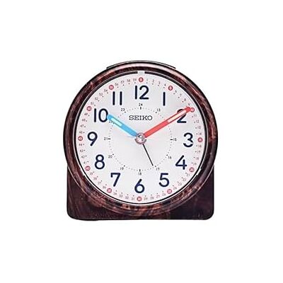Seiko Clock wekker donkerbruin Seiko Clock wekker donkerbruin
