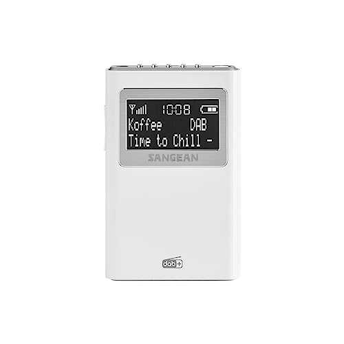 Sangean DPR-39 draagbare DAB+ digitale radio, wit