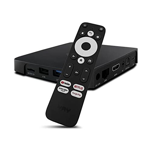 YAY GO Android TV HIGH-END 4K UHD streaming box Android 10.0 en Chromecast geïntegreerd