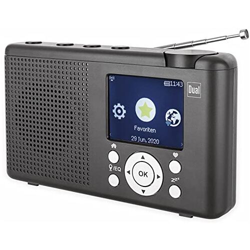 Dual 76524 MCR 200 Internet tafelradio Internet, DAB+, DAB, FM internetradio, DAB+, FM, USB, Bluetooth zwart