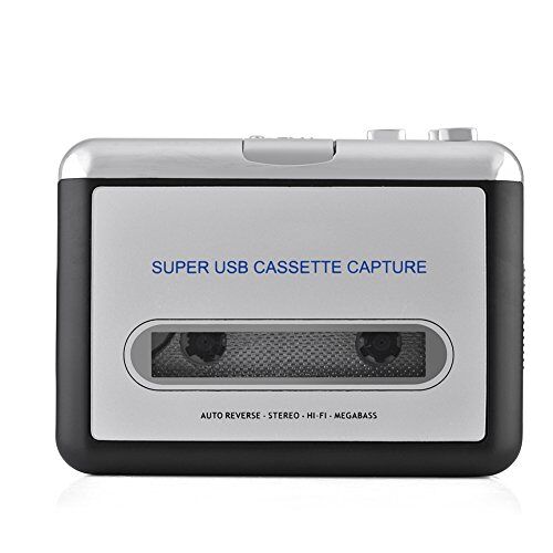 Estink Draagbare cassettespeler, cassette naar MP3-converter, cassette naar MP3/CD-recorder via USB, cassette in digitaal formaat om