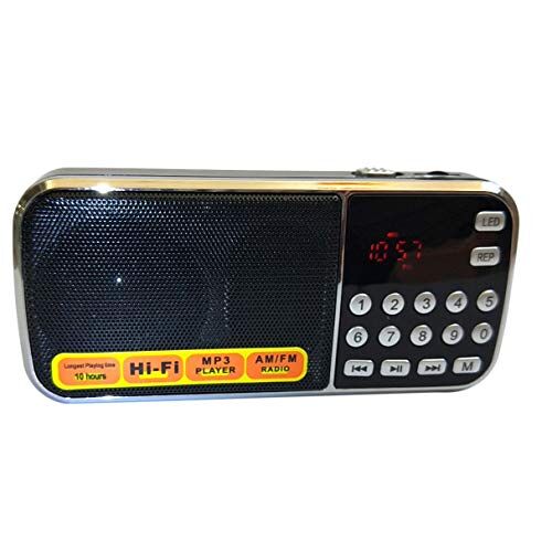 Travelfreely L-088AM Dual Band Oplaadbare Draagbare Mini Pocket Digitale Digitale Auto Scan AM FM Ontvanger Radio met MP3 Muziek Audio Speler Speaker