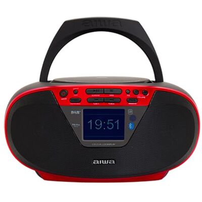 Aiwa BBTU-500DAB/BK Rood - Boombox Aiwa BBTU-500DAB/BK Rood - Boombox