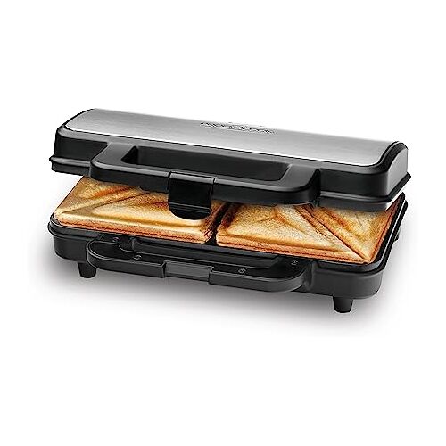 Profi Cook ProfiCook® tosti-ijzer voor Amerikaanse sandwiches en XXL toastplakken, elektrisch tosti-ijzer met extra grote tostiplaten (antiaanbaklaag), tosti-ijzer 900W, PC-ST 1092