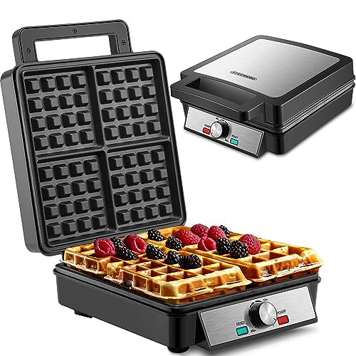 Steinborg XXL 4-delig wafelijzer   1200 Watt   wafelijzer   paninigrill   wafelijzer   wafelmaker   elektrische grill   XXL wafel ijzer   wafelmaker   wafelmaker