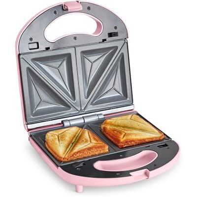 GreenChef Electric Broodjesmachine, Anti-aanbaklaag Gezonde Keramische Platen, PFAS- en BPA-Vrij, Broodrooster, Toasti, Panini, Multifunctioneel, Temperatuur Geregeld, LED, Roze GreenChef Electric Broodjesmachine, Anti-aanbaklaag Gezonde Keramische Platen, PFAS- en BPA-Vrij, Broodrooster, Toasti, Panini, Multifunctioneel, Temperatuur Geregeld, LED, Roze