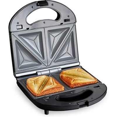 GreenChef Electric Broodjesmachine, Anti-aanbaklaag Gezonde Keramische Platen, PFAS- en BPA-Vrij, Broodrooster, Toasti, Panini, Multifunctioneel, Temperatuur Geregeld, LED, Zwart GreenChef Electric Broodjesmachine, Anti-aanbaklaag Gezonde Keramische Platen, PFAS- en BPA-Vrij, Broodrooster, Toasti, Panini, Multifunctioneel, Temperatuur Geregeld, LED, Zwart