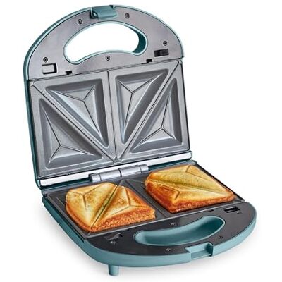 GreenChef Electric Broodjesmachine, Anti-aanbaklaag Gezonde Keramische Platen, PFAS- en BPA-Vrij, Broodrooster, Toasti, Panini, Multifunctioneel, Temperatuur Geregeld, LED, Rookblauw GreenChef Electric Broodjesmachine, Anti-aanbaklaag Gezonde Keramische Platen, PFAS- en BPA-Vrij, Broodrooster, Toasti, Panini, Multifunctioneel, Temperatuur Geregeld, LED, Rookblauw
