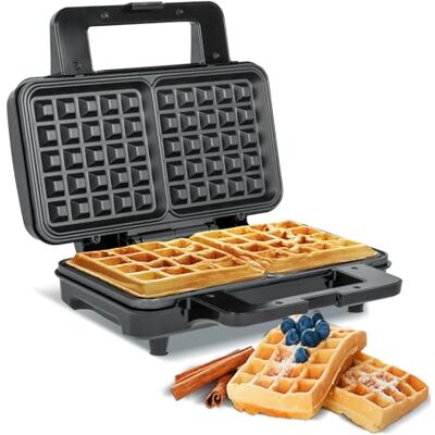 teesa TSA3225 2 Wafelijzer, Belgische wafels, zwart teesa TSA3225 2 Wafelijzer, Belgische wafels, zwart