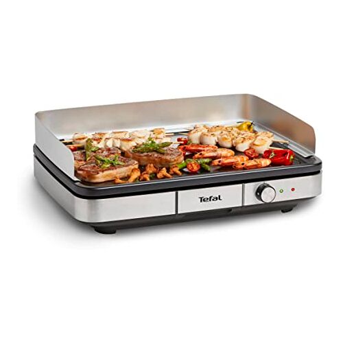 Tefal Maxi Plancha bakplaat CB690D Grote bakplaat geschikt voor 10-12 personen Voor binnen en buiten grillen