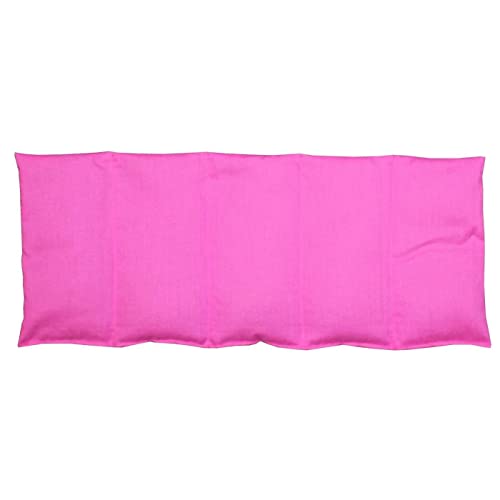 Franzis Nähstube 50 x 20 cm kersenpitkussen, roze, 100% katoen, korrelkussen, kersenkern, 50 x 20 cm, voor magnetron, warmtekussen, kersenpitkussen, nek