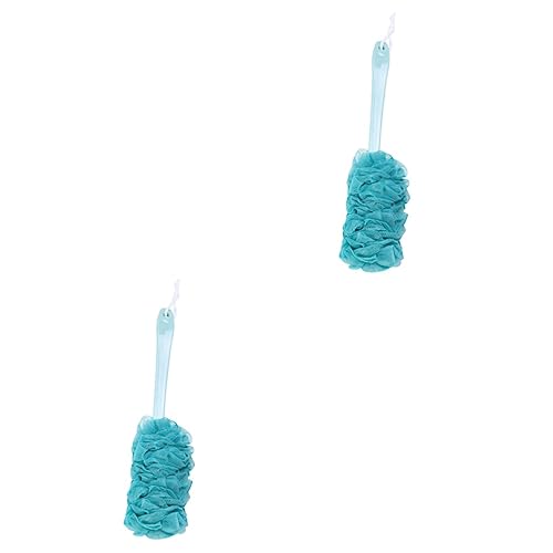 Angoily 2 Stuks loofah body scrubber loofah gaasborstel luffa handdoeken sponzen badborstel voor rug badborstel met lange steel spons lichaamswas Bad bal bad borstel Mens lichaamsborstel